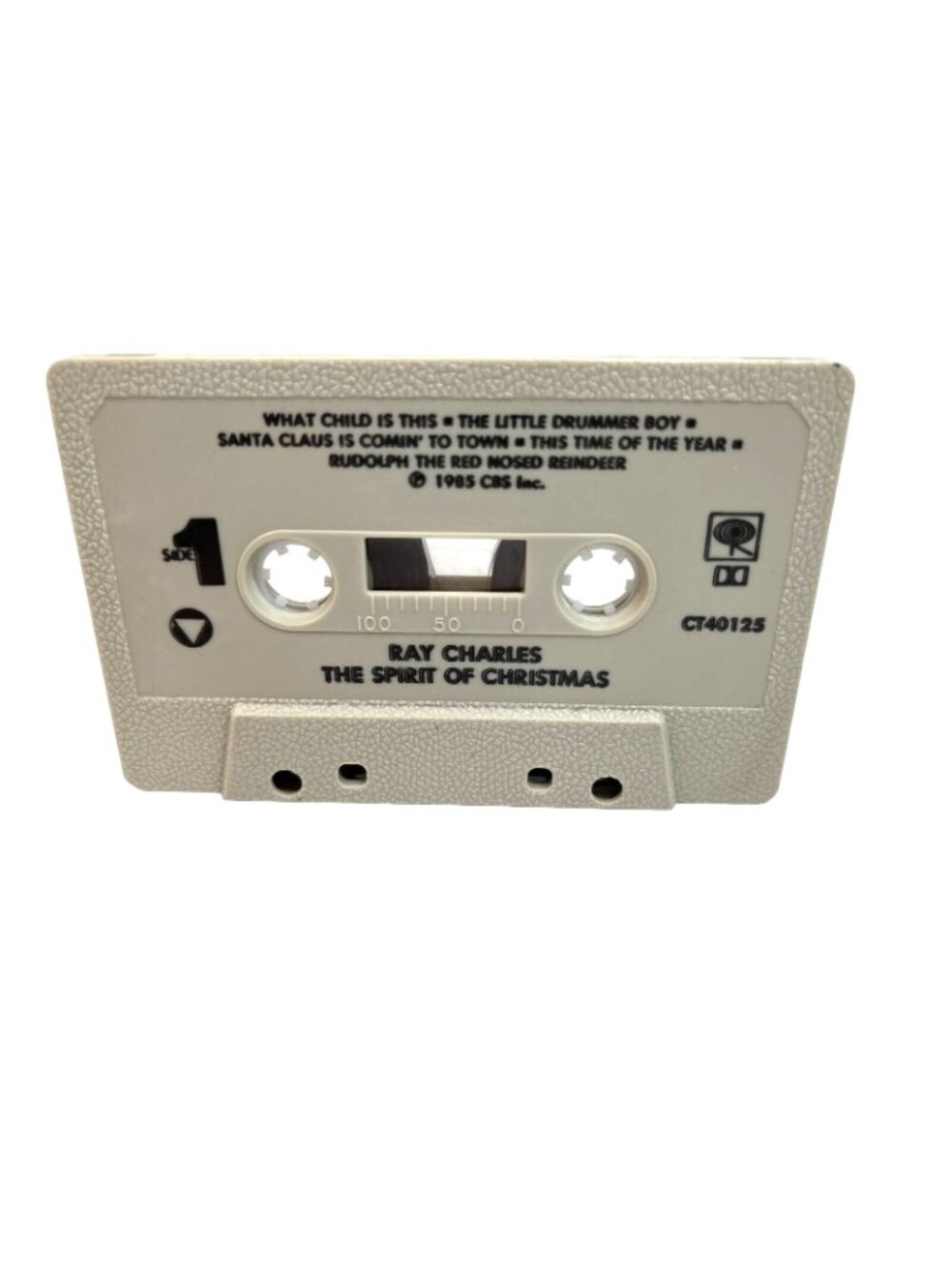 Ray Charles "The Spirit Of Christmas" Cassette Album 1985 CBS Records Vintage - Picture 3 of 7